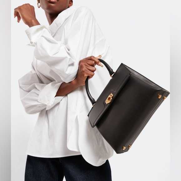 Salvatore Ferragamo Trifolio black small tote - Picture 4 of 15